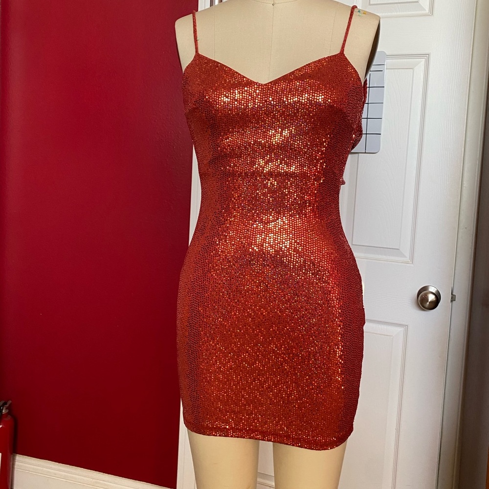 Sequin mini dress